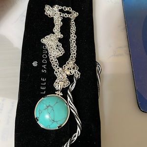 Lele sadoughi turquoise necklace. Never worn. New